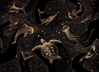 Picture of COSMIC OCEAN    DARK GOLD