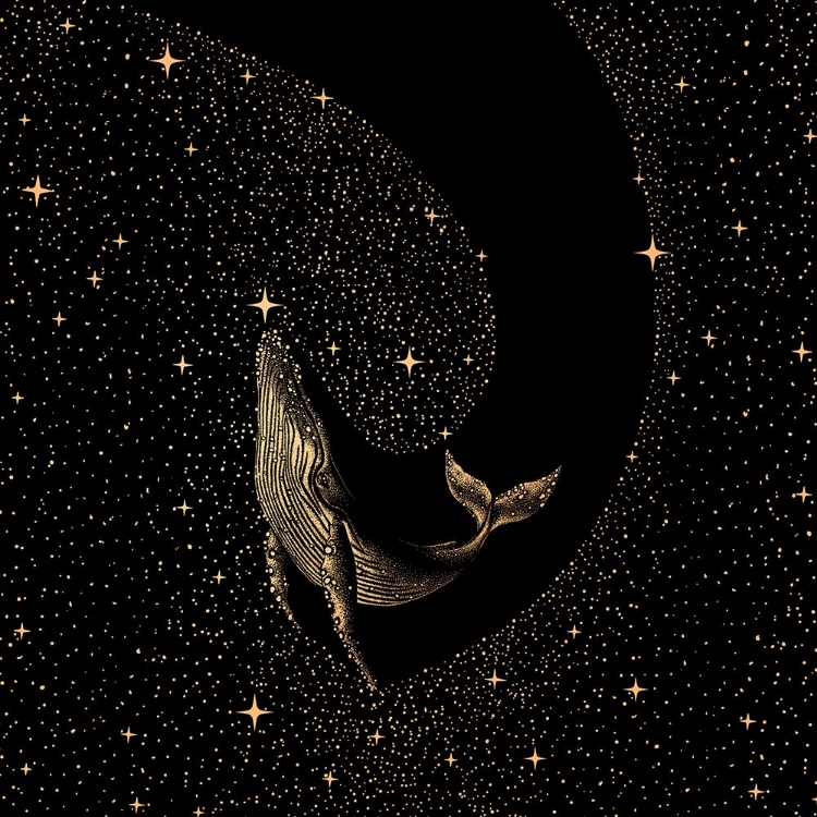 Picture of STARRY WHALE DARK GOLD VERSION