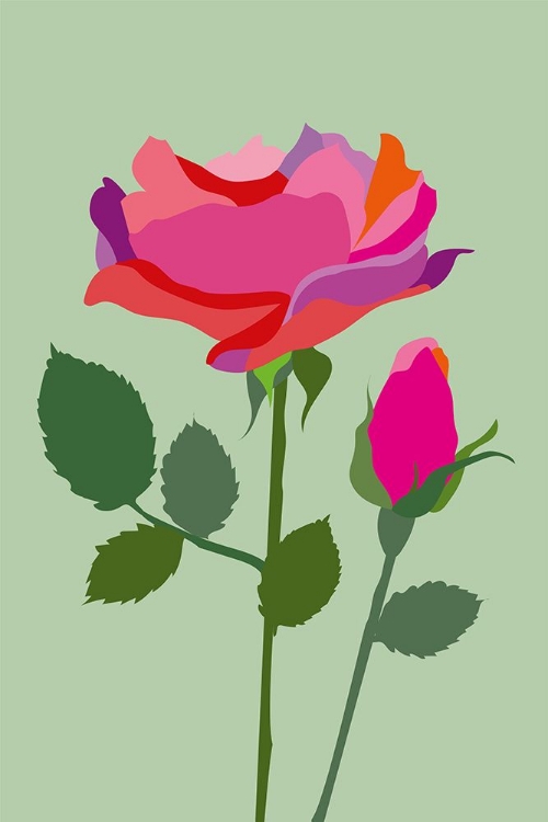 Picture of POPART ROSE I