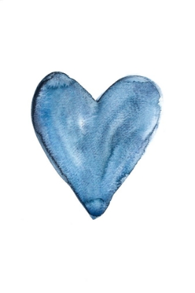 Picture of WATERCOLOR HEART BLUE