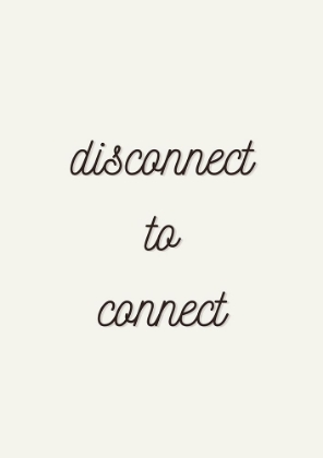 Picture of DISCONNECT TO CONNECT