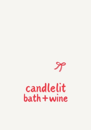 Picture of CANDLELIT BATH + WINE