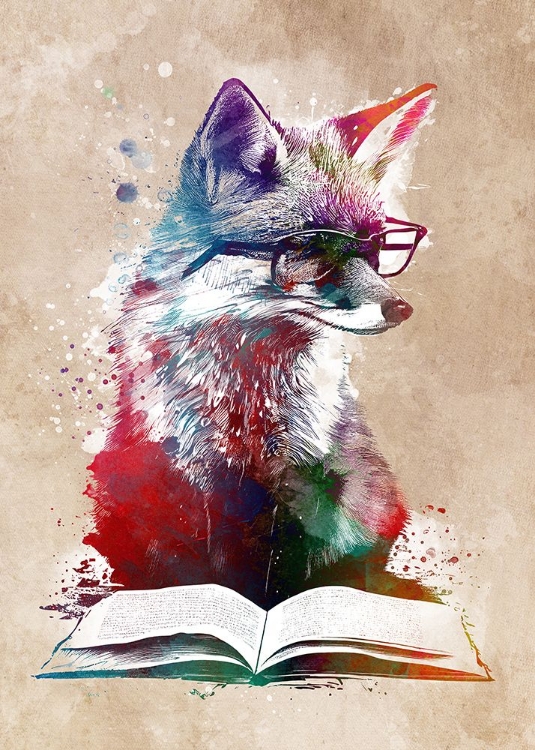 Picture of FOX READING BOOK