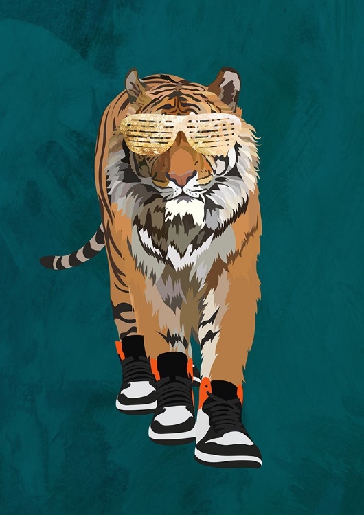 Picture of TIGER PROWLING IN HIGH TOP SNEAKERS