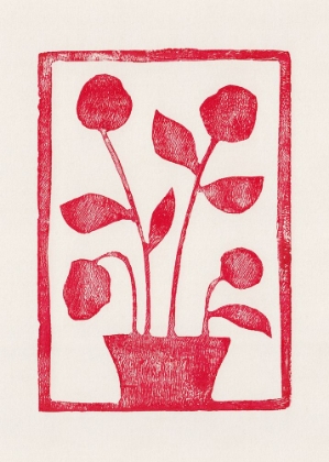 Picture of RED ROSES  LINO PRINT