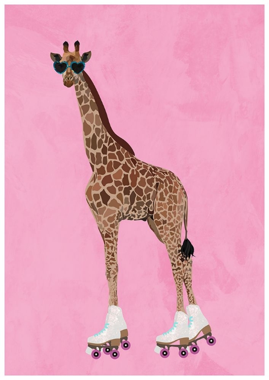 Picture of ROLLERSKATING GIRAFFE