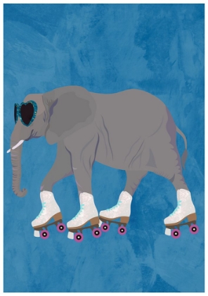 Picture of ROLLERSKATING ELEPHANT