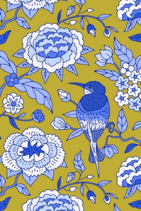 Picture of BLUE CHINOISERIE BIRD