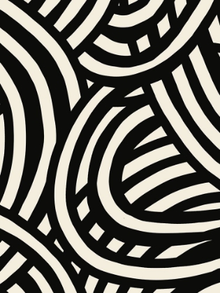 Picture of BLACK AND WHITE STRIPE ABSTRACT GRAPHIC DESIGN