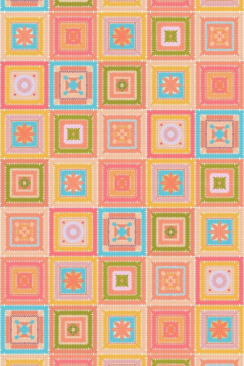 Picture of COLORFUL DIGITAL GRANDMA SQUARES III