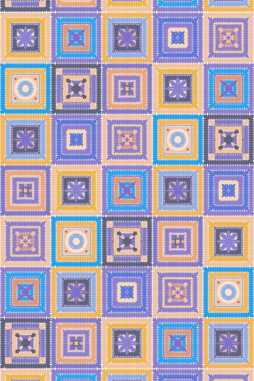 Picture of COLORFUL DIGITAL GRANDMA SQUARES IV