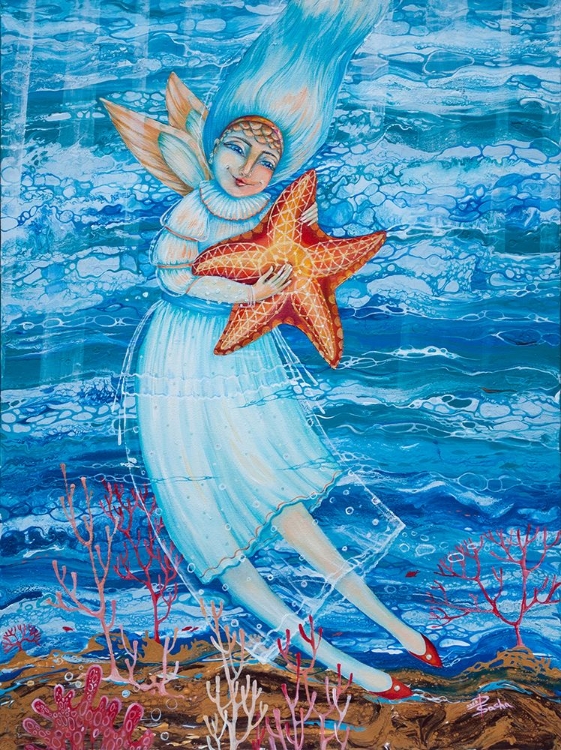 Picture of DANCE OF AN ANGEL WITH A STAR CANVAS