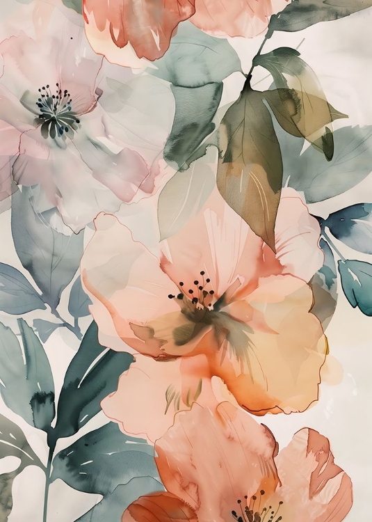 Picture of WATERCOLOR FLORAL NO. 3