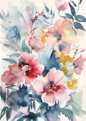 Picture of WATERCOLOR FLORAL NO. 4