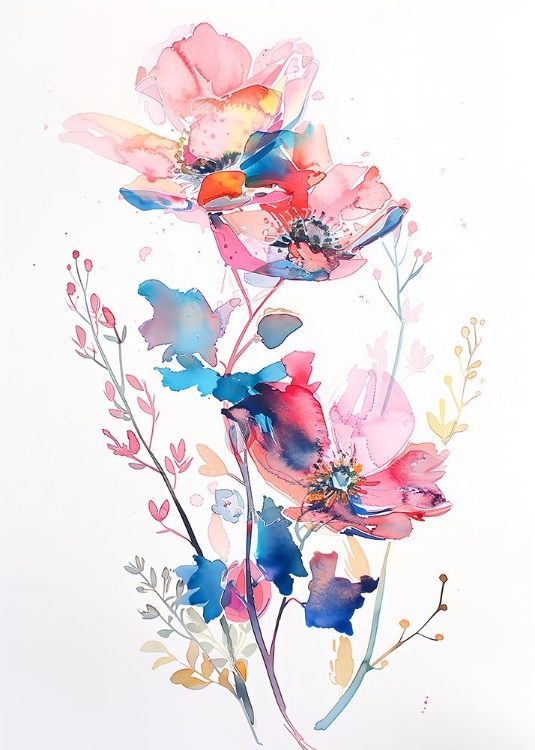 Picture of WATERCOLOR FLORAL NO. 8