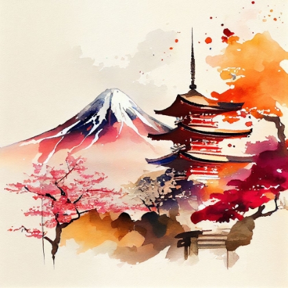 Picture of JAPAN WORLD WATERCOLOR PAINTING (6)