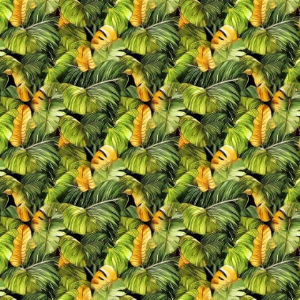 Picture of PATTERN 3 TROPICAL LEAVES