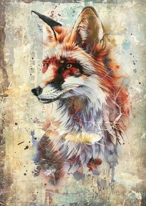 Picture of FOX WILD ANIMAL VINTAGE ILLUSTRATION ART 02