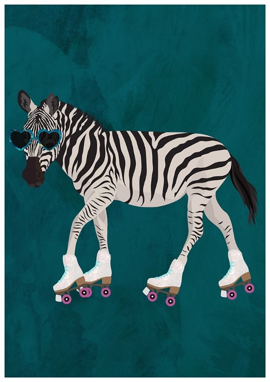 Picture of ZEBRA ROLLERSKATING