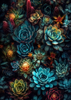 Picture of FLOWERS PLANT ART SUCCULENTS AND CACTI