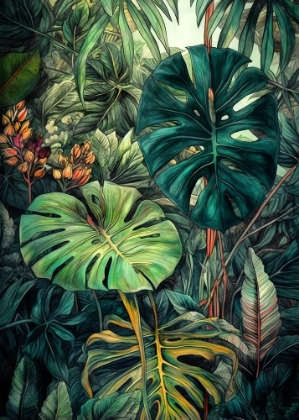 Picture of FLOWERS PLANT ART MONSTERA