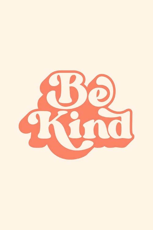 Picture of BE KIND PANTONE PEACH FUZZ PICTUFY COLLECTION