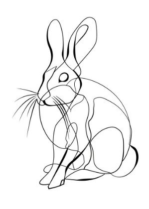 Picture of LINE ART RABBIT