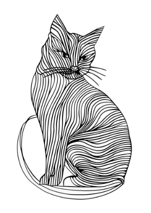 Picture of LINES ART CAT