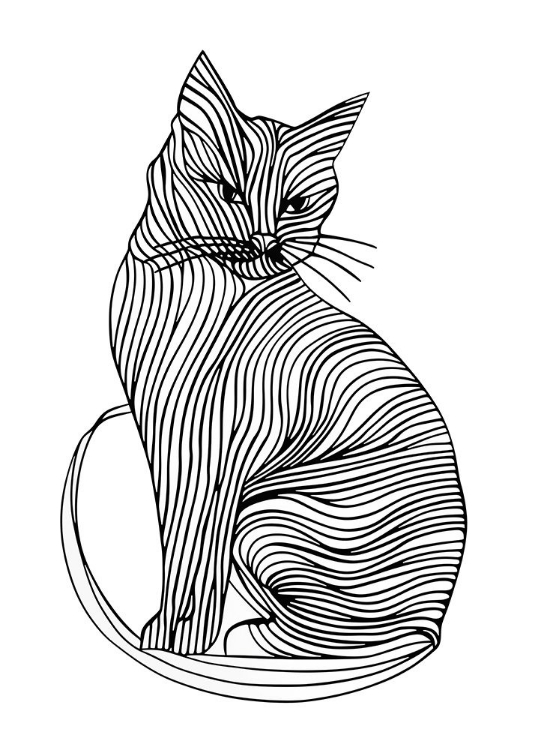 Picture of LINES ART CAT