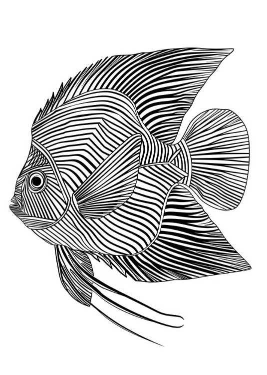 Picture of LINES ART FISH