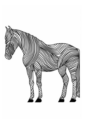 Picture of LINES ART HORSE