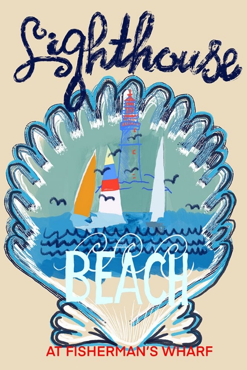 Picture of LIGHTHOUSE BEACH POSTER