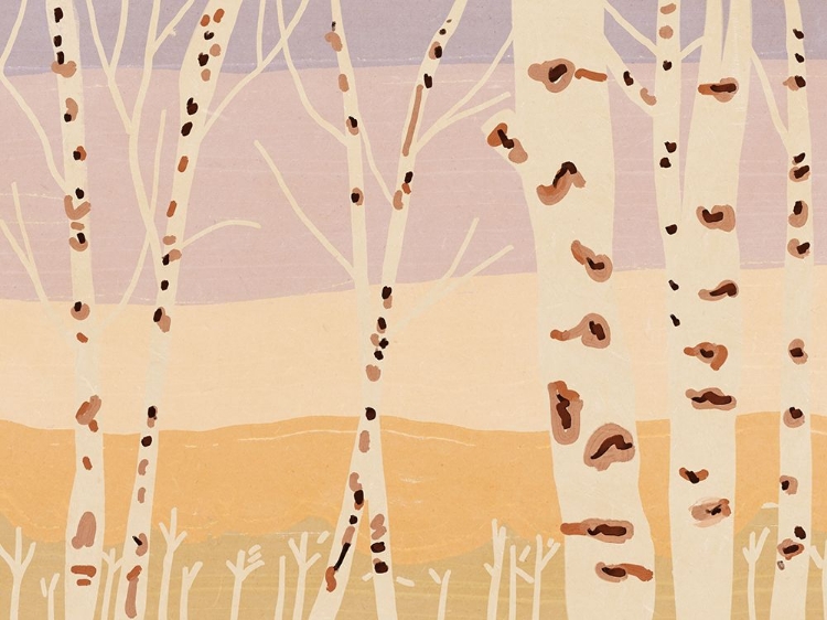 Picture of BIRCH FOREST LANDSCAPE PAINTING