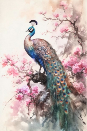 Picture of PEACOCK CHINOISERIE II