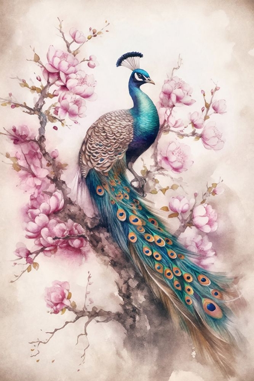 Picture of PEACOCK CHINOISERIE