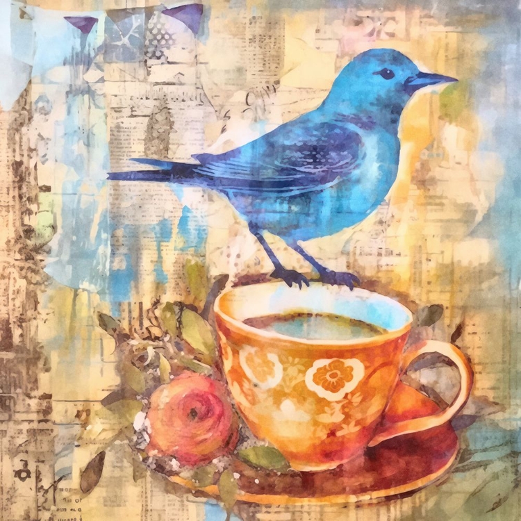 Picture of BIRDS COFFEE TIME