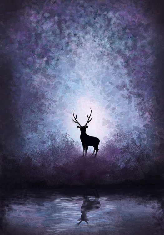 Picture of DEER IN MAGICAL FOREST