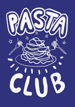 Picture of POSTER PASTA CLUB BLUE UP