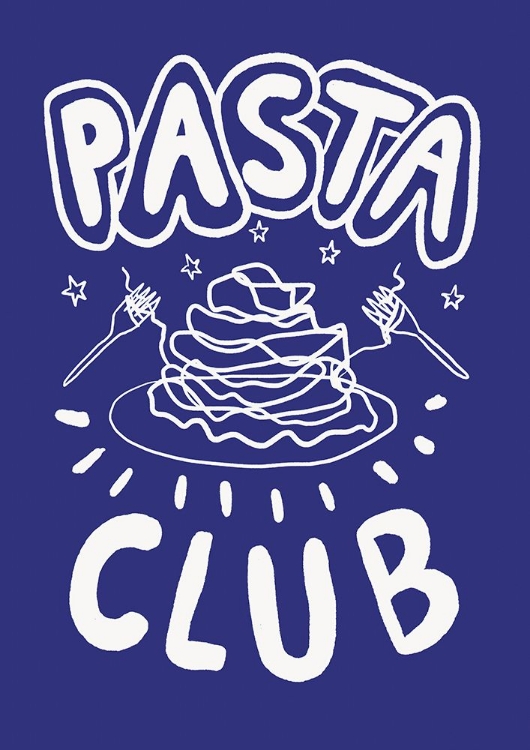 Picture of POSTER PASTA CLUB BLUE UP