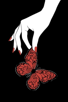 Picture of HOLDING BUTTERFLY BLACK