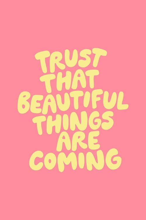 Picture of TRUST THAT BEAUTIFUL THINGS ARE COMING FF8D9B