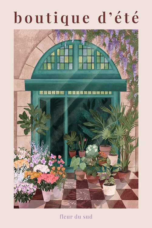 Picture of FRENCH FLOWERSHOP POSTER