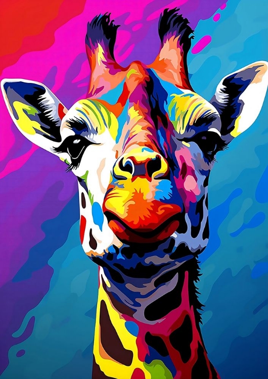 Picture of GIRAFFE POP ART