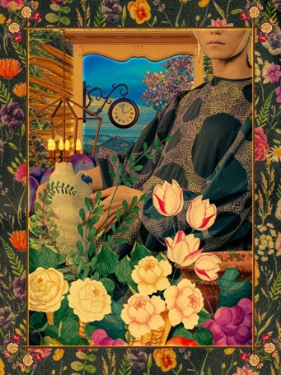 Picture of SURREAL FLORAL PORTAIL COLLAGE