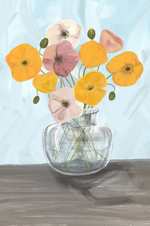 Picture of VASE WITH POPPYS