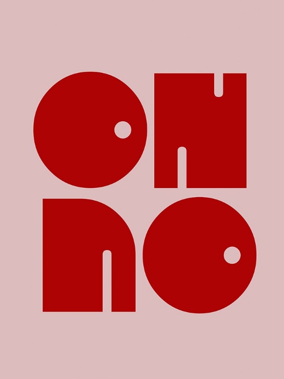 Picture of OH NO PINK RED.PSDRATIO 3X4 PRINT BY BOHONEWART