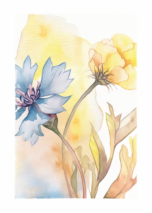 Picture of WATERCOLOR CORNFLOWER