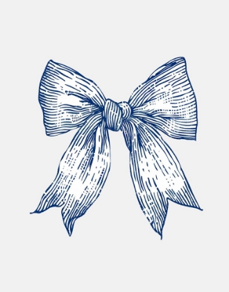 Picture of DARK BLUE COASTAL STRIPED BOW