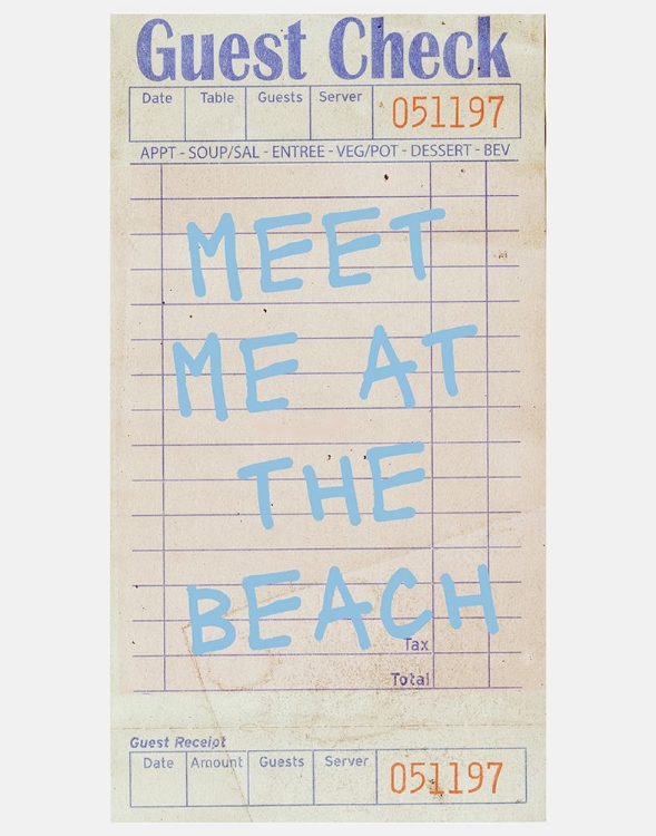 Picture of MEET ME AT THE BEACH   BLUE