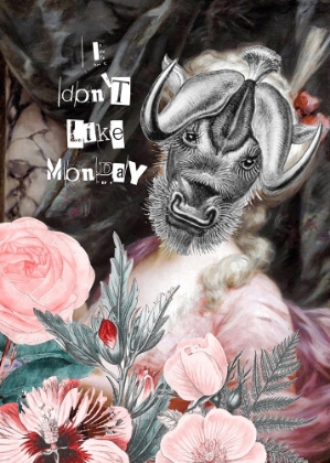Picture of I DONT LIKE MONDAY COLLAGE ART